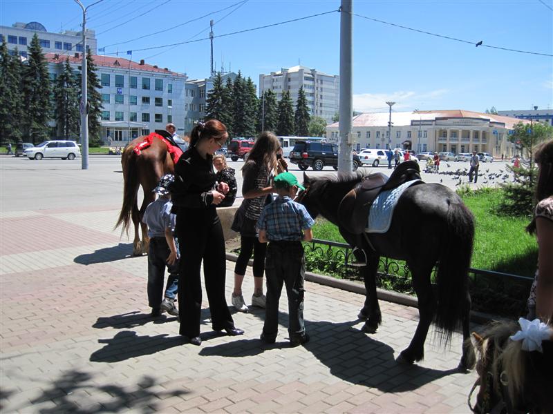 002 Лошадки на площади Ленина.JPG