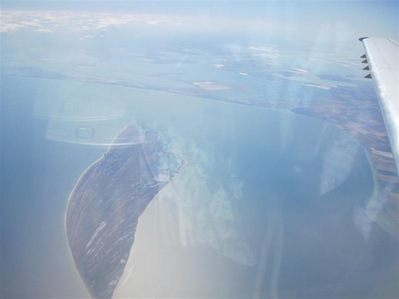 28 Коса Бирючий остров в Азовском море с высоты самолетного полета.JPG